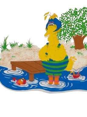 Vtg. 70s Sesame Street Big Bird Pillowcase